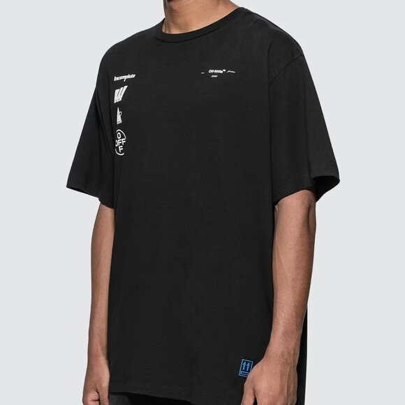 Off-White Mariana De Silva T-shirt 100% Cotton, Black, Size X-large COA Included - Picture 2 of 4